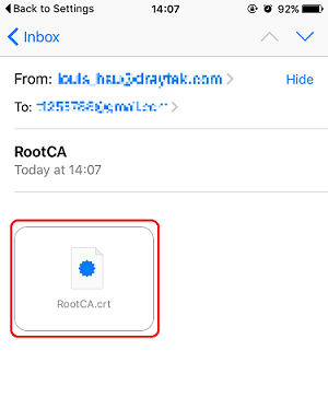 a screenshot of iOS mailbox 